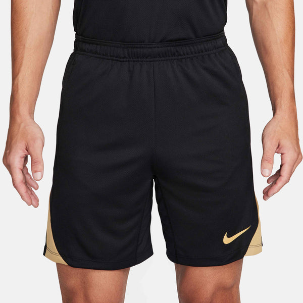 NIKE DRI-FIT STRIKE SHORT BLACK/JERSEY GOLD/METALL