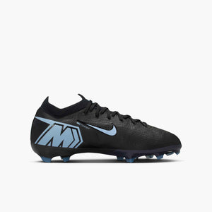 NIKE JR ZM VAPOR 16 PRO FG BLACK/ICE BLUE