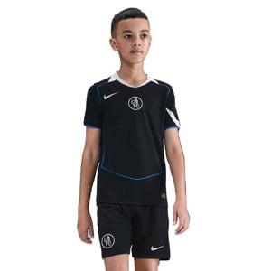 NIKE JR CHELSEA 25-26 THIRD JERSEY BLACK/FIELD SILVER