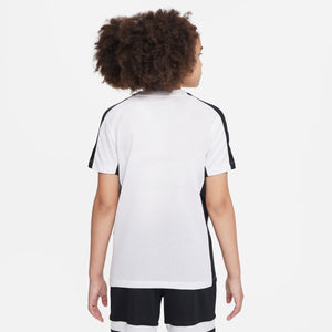 NIKE JR DRY-FIT ACADEMY23 SS TOP WHITE/BLACK