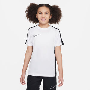 NIKE JR DRY-FIT ACADEMY23 SS TOP WHITE/BLACK