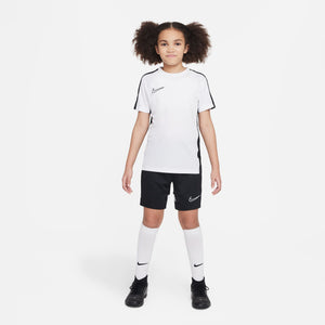 NIKE JR DRY-FIT ACADEMY23 SS TOP WHITE/BLACK