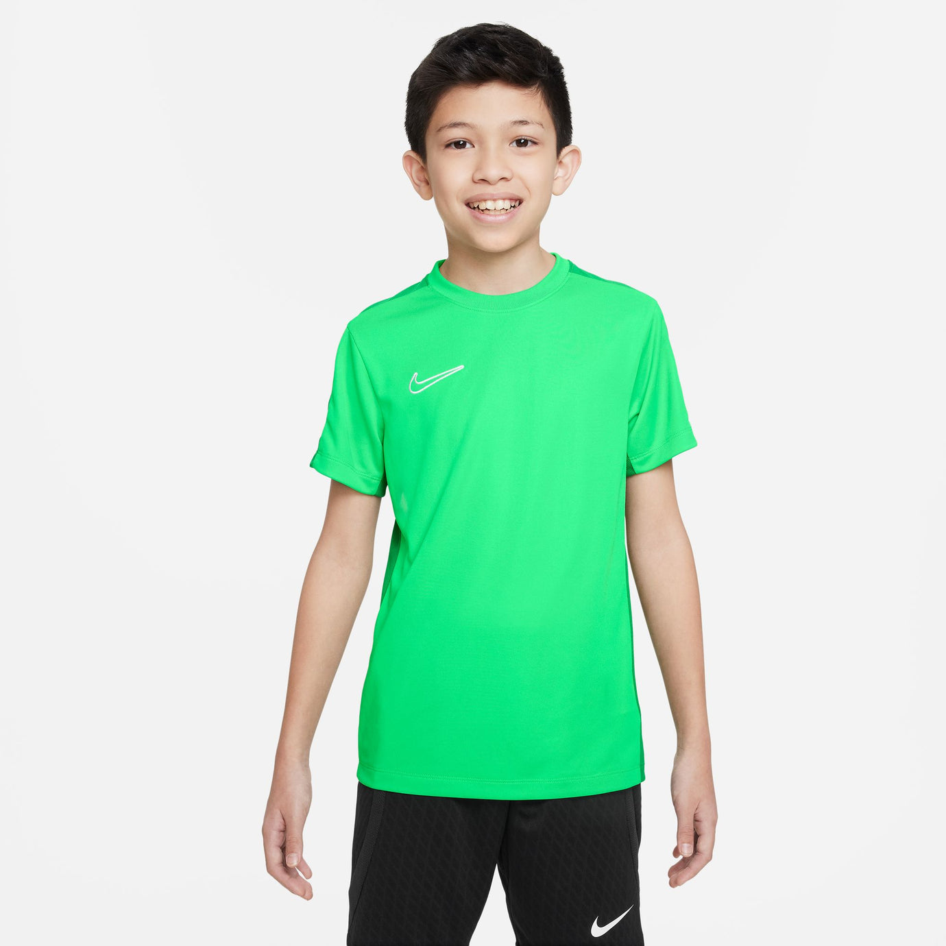 NIKE DRY-FIT ACADEMY23 SS TOP GREEN SPARK/WHITE