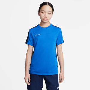 NIKE JR DRY-FIT ACADEMY23 SS TOP ROYAL/WHITE