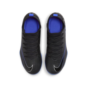 NIKE JR ZOOM MERCURIAL SUPERFLY 9 CLUB FG BLACK/CHROME/HYPER ROYAL