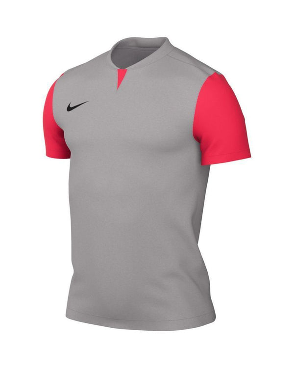 NIKE DRY-FIT TROPHY V SS JERSEY GREY/BRIGHT CRIMSON