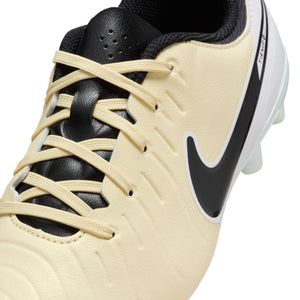 NIKE JR TIEMPO LEGEND 10 ACADEMY FG LEMONADE/BLACK/METALLIC GOLD