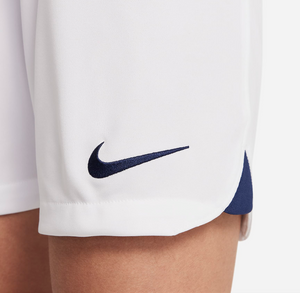 NIKE JR PSG 23-24 AWAY SHORT WHITE/MIDNIGHT NAVY