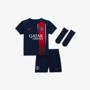 NIKE JR PSG 23-24 INF HOME KIT MIDNIGHT NAVY/RED