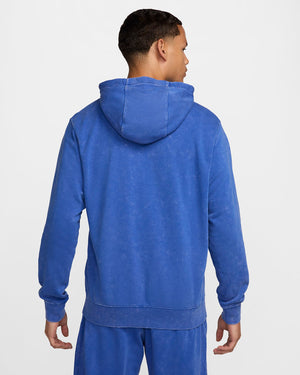 NIKE BARCELONA 24-25 CLUB FLEECE FULL-ZIP HOODY HYPER ROYAL/LIME BLAST