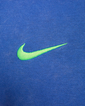 NIKE BARCELONA 24-25 CLUB FLEECE FULL-ZIP HOODY HYPER ROYAL/LIME BLAST