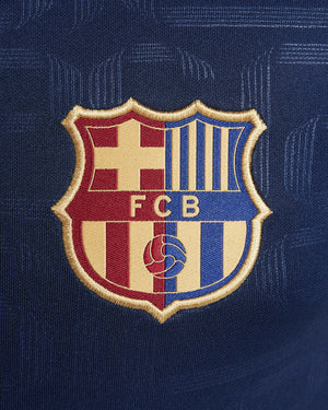 NIKE JR BARCELONA 24-25 PRE-MATCH SS TOP MIDNIGHT NAVY