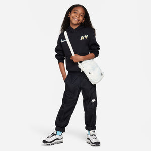 NIKE JR KYLIAN MBAPPE FLEECE HOODIE BLACK