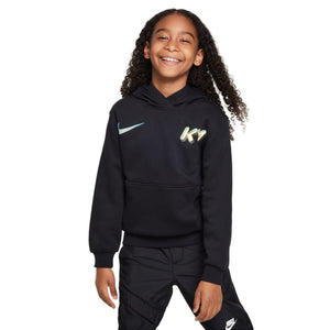 NIKE JR KYLIAN MBAPPE FLEECE HOODIE BLACK