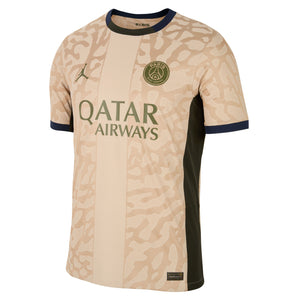 NIKE PSG 23-24 FOURTH JERSEY HEMP/OBSIDIAN/ROUGH GREEN