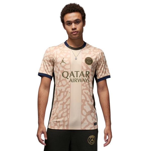 NIKE PSG 23-24 FOURTH JERSEY HEMP/OBSIDIAN/ROUGH GREEN