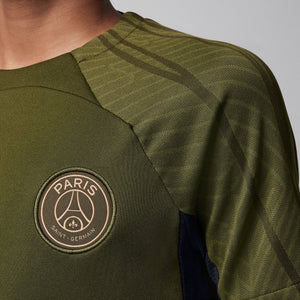 NIKE JR PSG 23-24 STRIKE SS TOP ROUGH GREEN/HEMP