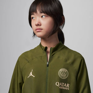 NIKE JR PSG 23-24 TRACKSUIT ROUGH GREEN/HEMP