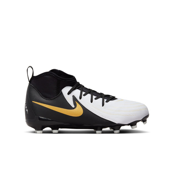 NIKE JR PHANTOM LUNA ll ACADEMY FG WHITE/BLACK/METALLIC GOLD