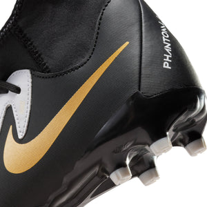 NIKE JR PHANTOM LUNA ll ACADEMY FG WHITE/BLACK/METALLIC GOLD