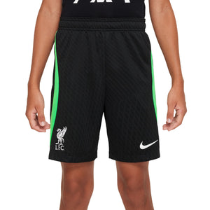 NIKE JR LIVERPOOL 23-24 STRIKE SHORT BLACK/POISON GREEN