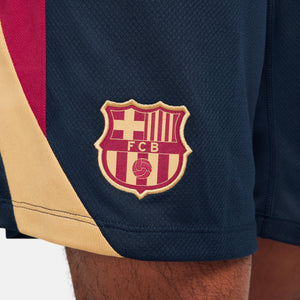 NIKE BARCELONA 23-24 STRIKE SHORT OBSIDIAN/NOBLE RED/CLUB GOLD