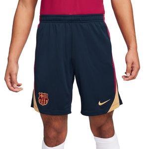 NIKE BARCELONA 23-24 STRIKE SHORT OBSIDIAN/NOBLE RED/CLUB GOLD