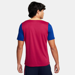 NIKE BARCELONA 23-24 STRIKE SS TOP NOBLE RED/DEEP ROYAL BLUE