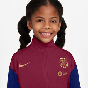 NIKE JR BARCELONA 23-24 LB TRACKSUIT NOBLE RED/DEEP ROYAL BLUE