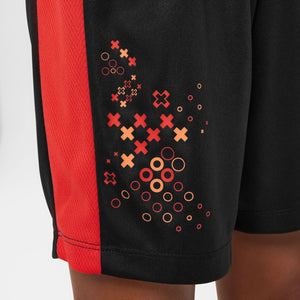 NIKE JR CR7 DRI-FIT SHORT BLACK/LT CRIMSON