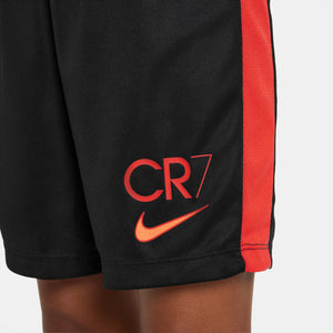 NIKE JR CR7 DRI-FIT SHORT BLACK/LT CRIMSON