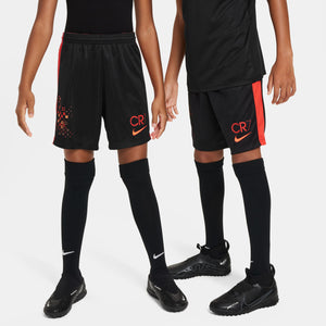 NIKE JR CR7 DRI-FIT SHORT BLACK/LT CRIMSON