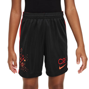 NIKE JR CR7 DRI-FIT SHORT BLACK/LT CRIMSON