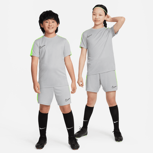 NIKE JR DRY-FIT ACADEMY23 SS TOP SILVER/BLACK