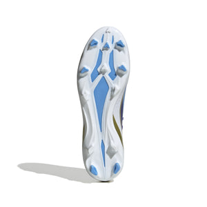 ADI X CRAZYFAST LEAGUE MESSI FG SILVER LUCID BLUE/GOLD/WHITE