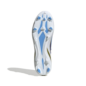 ADI X CRAZYFAST LEAGUE MESSI FG SILVER LUCID BLUE/GOLD/WHITE