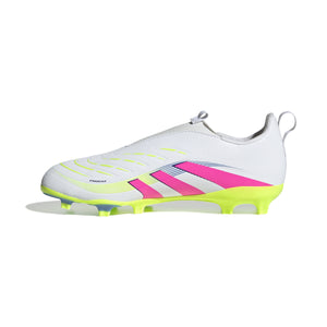 ADI JR PREDATOR LEAGUE LL FG WHITE/LUCID PINK/LUCID LEMON