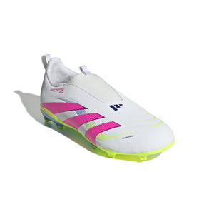 ADI JR PREDATOR LEAGUE LL FG WHITE/LUCID PINK/LUCID LEMON