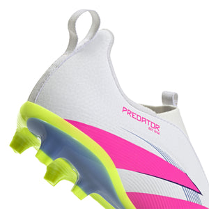 ADI JR PREDATOR LEAGUE LL FG WHITE/LUCID PINK/LUCID LEMON