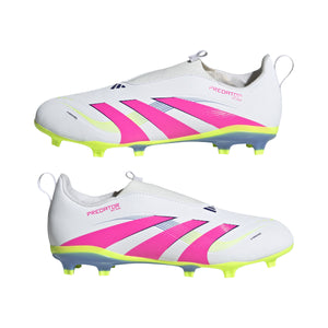 ADI JR PREDATOR LEAGUE LL FG WHITE/LUCID PINK/LUCID LEMON