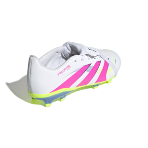 ADI JR PREDATOR LEAGUE FT FG WHITE/LUCID PINK/LUCID LEMON