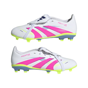 ADI JR PREDATOR LEAGUE FT FG WHITE/LUCID PINK/LUCID LEMON