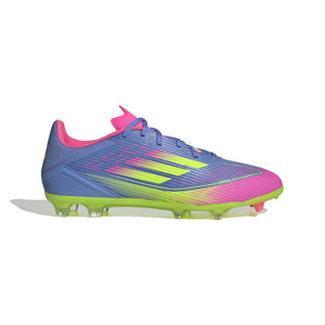 ADI F50 LEAGUE FG BLUE FUSION/LUCID LEMON/LUCID PINK