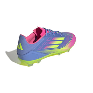 ADI F50 LEAGUE FG BLUE FUSION/LUCID LEMON/LUCID PINK