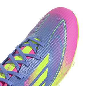 ADI F50 LEAGUE FG BLUE FUSION/LUCID LEMON/LUCID PINK