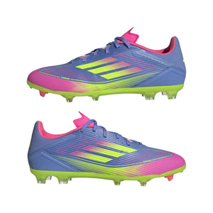 ADI F50 LEAGUE FG BLUE FUSION/LUCID LEMON/LUCID PINK