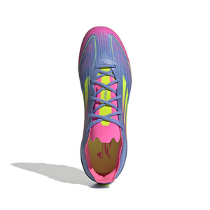ADI JR F50 ELITE FG BLUE FUSION/LUCID LEMON/LUCID PINK