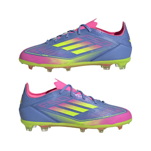 ADI JR F50 ELITE FG BLUE FUSION/LUCID LEMON/LUCID PINK
