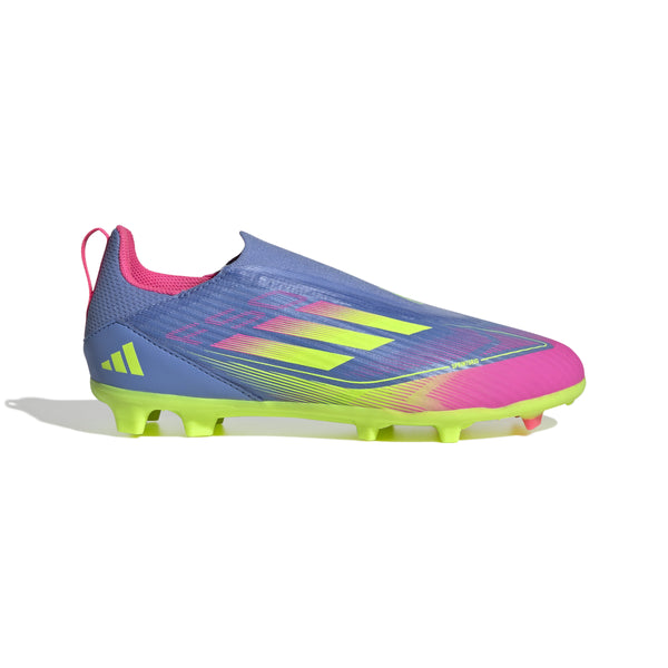 ADI JR F50 LEAGUE LL FG BLUE FUSION/LUCID LEMON/LUCID PINK