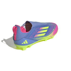 ADI JR F50 LEAGUE LL FG BLUE FUSION/LUCID LEMON/LUCID PINK